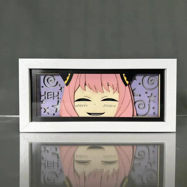 Alt view image 2 of 4 - Anime Lamp Anya Figure Night Light Bedroom Decor Led Light Anime Desk Lamp Birthday Gift Pink