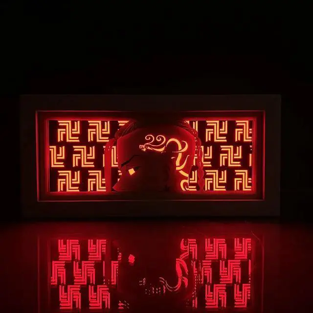 Alt view image 2 of 4 - Anime Lamp Draken Figure Night Light Bedroom Decor Led Light Anime Desk Lamp Birthday Gift Red