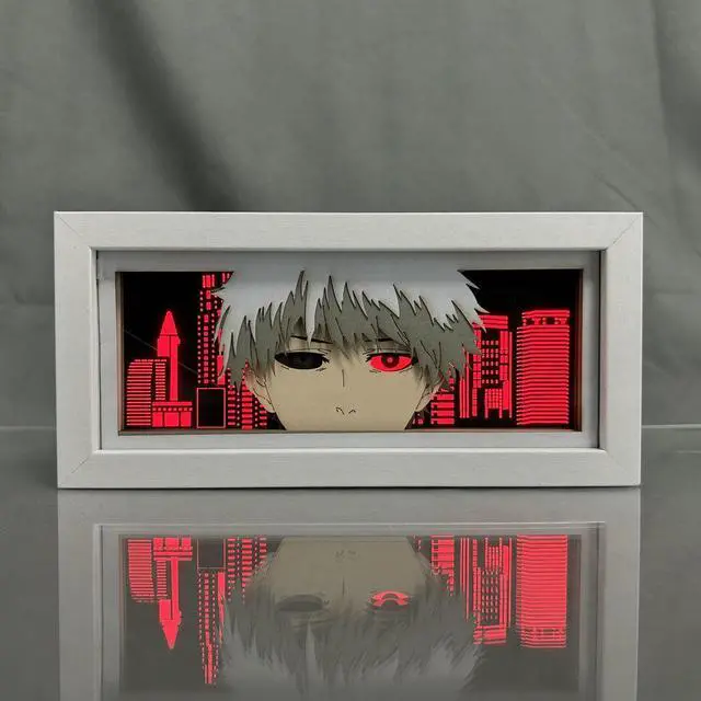 Alt view image 3 of 6 - Anime Lamp Kaneki Ken Figure Night Light Bedroom Decor Led Light Anime Desk Lamp Birthday Gift