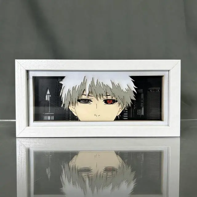 Alt view image 4 of 6 - Anime Lamp Kaneki Ken Figure Night Light Bedroom Decor Led Light Anime Desk Lamp Birthday Gift