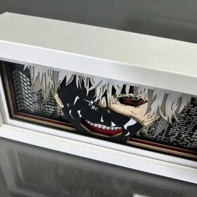 Alt view image 5 of 6 - Anime Lamp Kaneki Ken Figure Night Light Bedroom Decor Led Light Anime Desk Lamp Birthday Gift Black