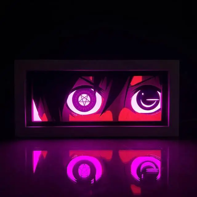 Alt view image 2 of 4 - Anime Lamp Ciel Phantomhive Figure Night Light Bedroom Decor Led Light Anime Desk Lamp Birthday Gift