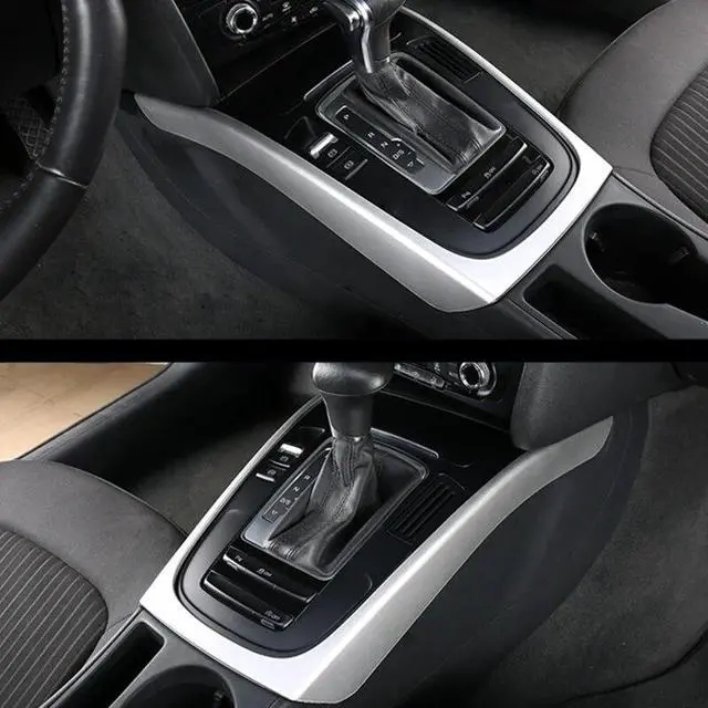 Alt view image 4 of 6 - Car Console Armrest Gear Shift Decoration Frame Cover Trim For- A5 A4 B8 2010-2016 Interior Automotive Accessories