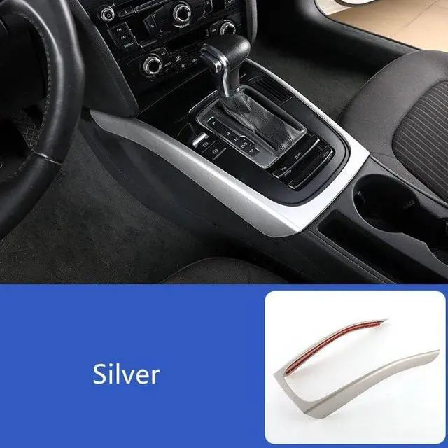 Car Console Armrest Gear Shift Decoration Frame Cover Trim For- A5 A4 B8 2010-2016 Interior Automotive Accessories