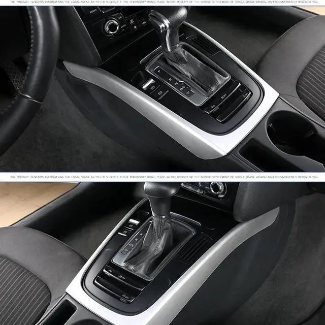 Alt view image 5 of 6 - Car Console Armrest Gear Shift Decoration Frame Cover Trim For- A5 A4 B8 2010-2016 Interior Automotive Accessories