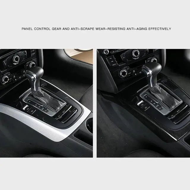 Alt view image 6 of 6 - Car Console Armrest Gear Shift Decoration Frame Cover Trim For- A5 A4 B8 2010-2016 Interior Automotive Accessories