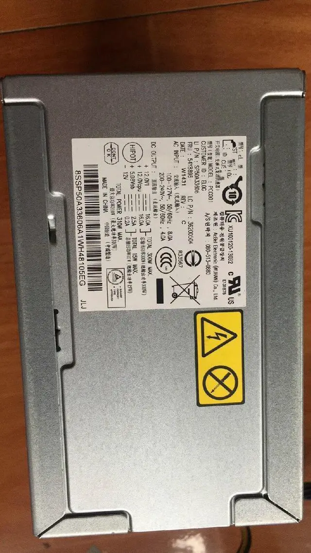 Alt view image 3 of 5 - For Lenovo PCC001 Universal 14-Pin Power Supply FSP310-40AGBAA FSP280-40 HK380-16