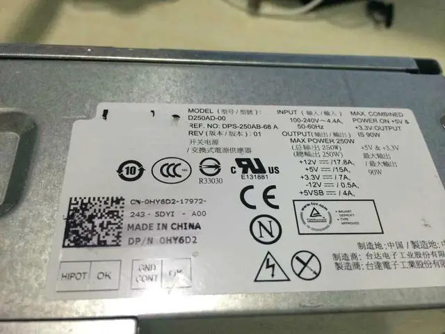 Alt view image 3 of 3 - 390 790 990DT power supply D250AD-00 L250PS-00 F250AD-00 7GC81