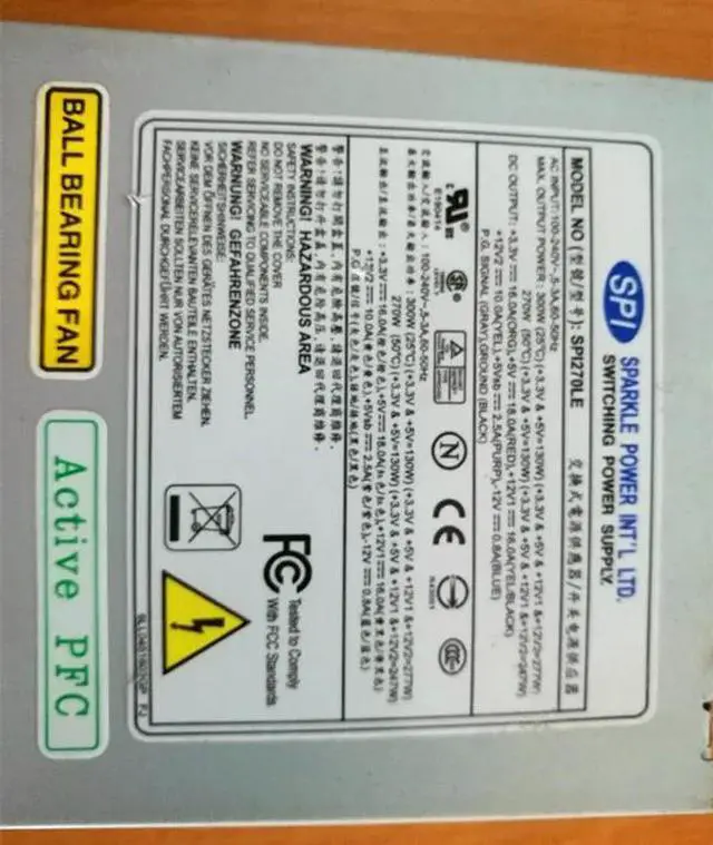 Alt view image 2 of 5 - For FSP SPI270LE 1Uflex power supply server power supply mute power supply size 15*8*4