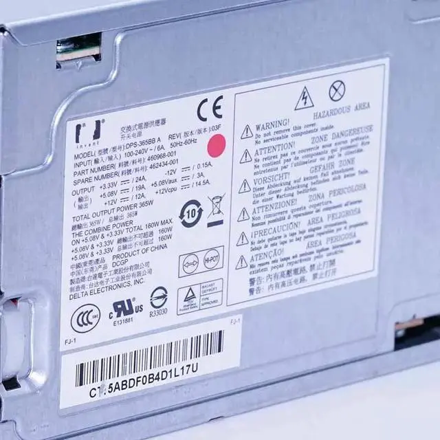 Alt view image 3 of 3 - for HP DPS-365BB A460968-001 462434-001 Workstation server power supply
