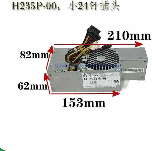 Alt view image 3 of 4 - For Dell 960 780 sff desktop host H235P-00 universal L235P-00 computer power supply PW116