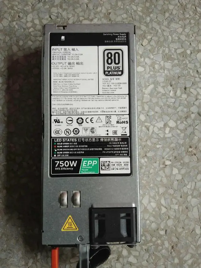 Main image of For DELL 495W 750W 1100W R620 R720XD server DC power supply 5NF18
