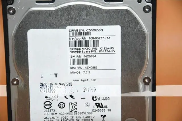 Alt view image 3 of 4 - For NetApp X412A-R5 600G SAS hard drive HUS156060VLS600 46X0884 46X0886