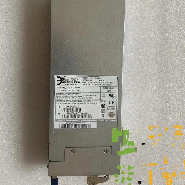 Main image of For 3Y YM-2721A YH-5721A Rated 720W Server Redundant Power Supply
