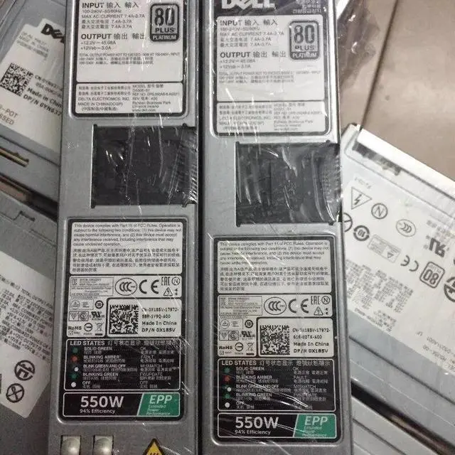 Main image of For Dell R430 550W Server Power Supply D550E-S1 dps-550ab x185v