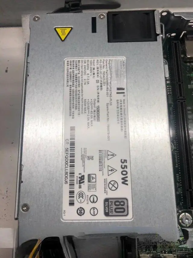 Main image of For HP DL180 160 Gen9 Power Supply 550W HSTNS-PL53 766879-001 748949-001