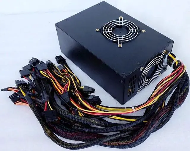 Alt view image 2 of 3 - 1000W 1100W power supply Multi-channel graphics power supply Six graphics cards 850W 900W