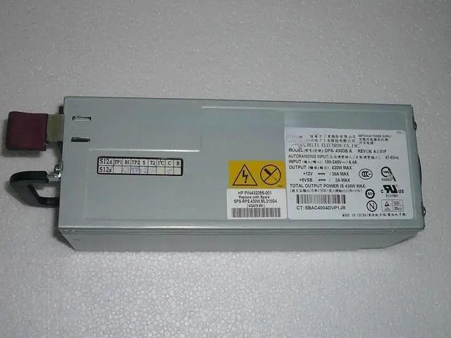Main image of For HP ML310G4 Server Power Supply DPS-430DB A 432,479-001 432,055-001