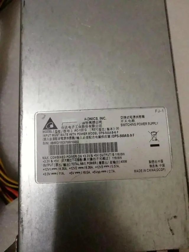 Alt view image 2 of 2 - For Delta RPS-500-19 A DPS-500-AB-9 D Server power supply Redundant