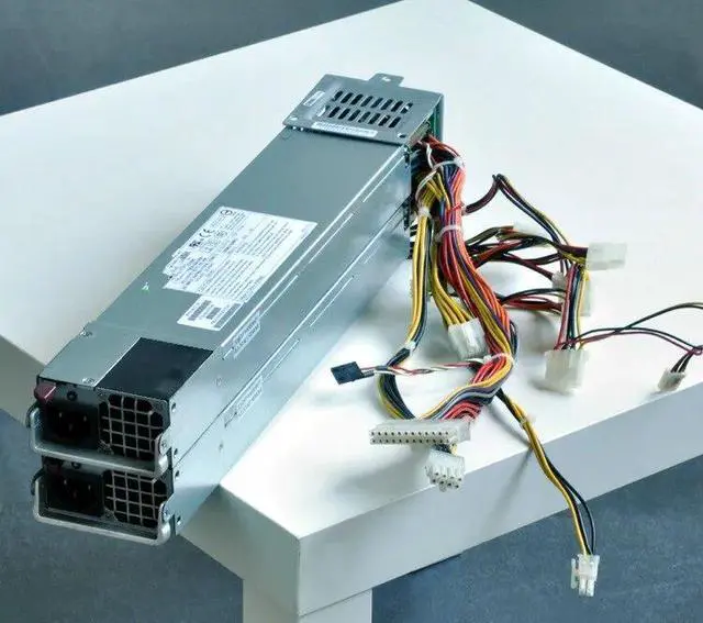 Alt view image 2 of 2 - For Super Micro Power Abelcom PWS-801-1R 800W x2 Redundant Power Supply (1+1)