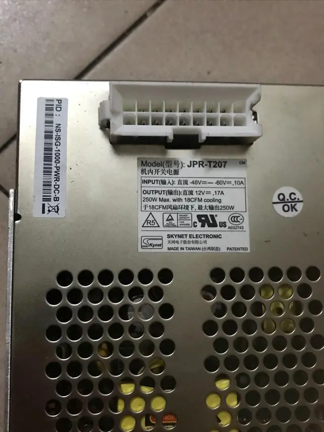 Alt view image 2 of 3 - For Juniper ns-ISG-1000-PWR-DC Power Supply JPR-T207 ISG-1000