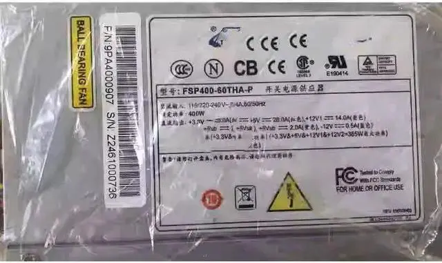 Alt view image 2 of 2 - For FSP-400-60THA-P 70PFL Advantech Industrial Computer Server Power Supply 400W