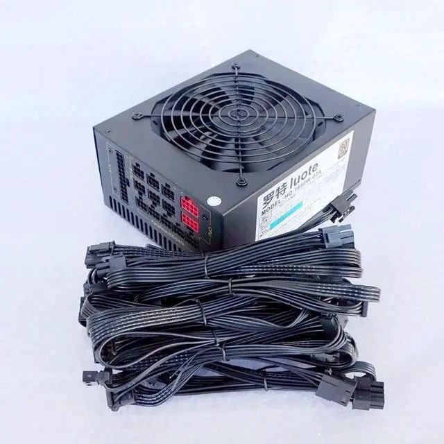 Alt view image 2 of 4 - 1650W full module power supply Multi graphics card 1600W power supply 6 graphics card full module power supply spot