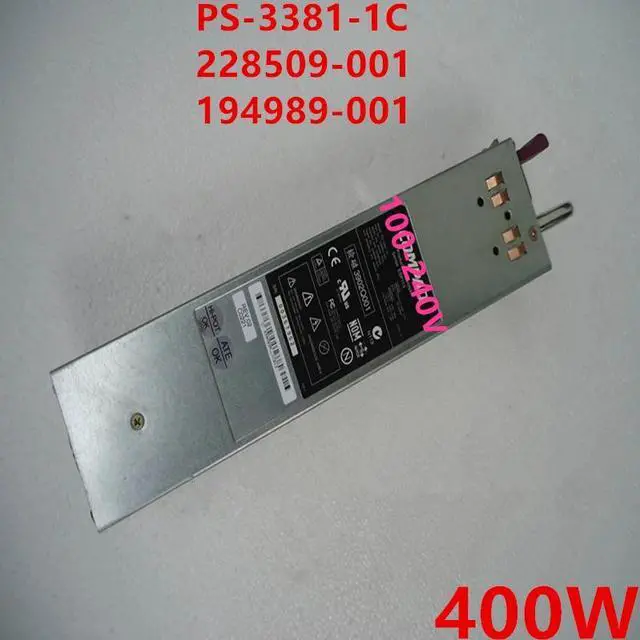 Main image of PSU For HP DL380G2 DL380G3 400W Switching Power Supply PS-3381-1C 228509-001 194989-001