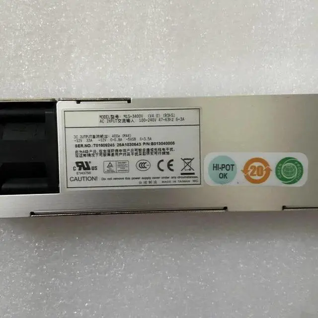 Alt view image 5 of 5 - PSU For Emacs CRPS 400W Switching Power Supply M1S-3400V