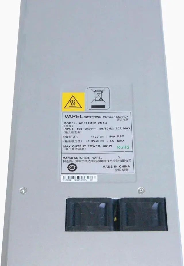 Alt view image 5 of 5 - For power supply H3C PSR320-A switch 300W AD671M12-2M1B 661W