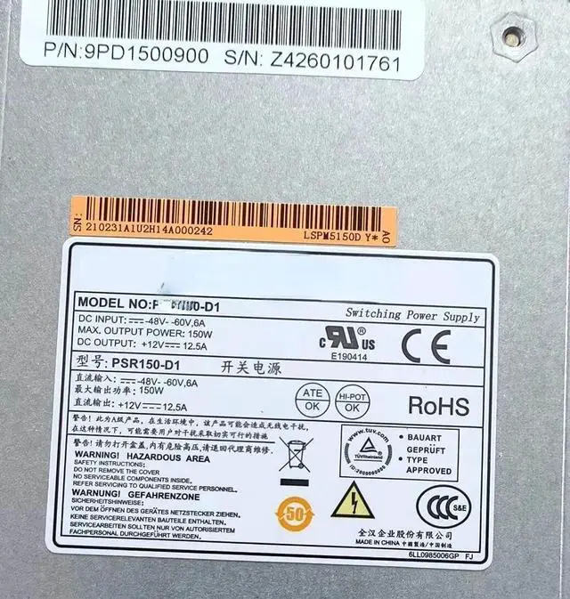 Alt view image 2 of 2 - For H3C LSPM5150D PSR150-D1 S5560X/5130S switch 150W