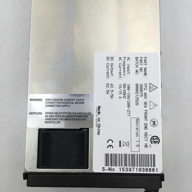 Alt view image 3 of 3 - FP2 48V 3KW FRONT END RECT HE 380875 Original For Eltek Power Supply Module