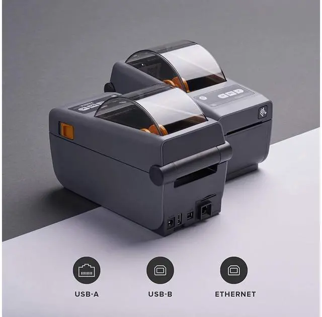 Alt view image 2 of 2 - ZD41022-D01E00EZ ZD410 Direct Thermal Desktop Printer Print Width of 2 in USB Ethernet Connectivity ZD41022-D01E00EZ