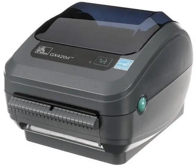 Main image of Genuine Ze bra GX420d (GX42-202411-000) Direct Thermal Desktop Printer Print Width of 4 in USB Serial and Ethernet Port Connectivity Includes Peeler GX42-202411-000