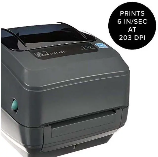 Main image of GX42-102510-000 GX420t Thermal Transfer Desktop Printer Print Width of 4 in USB Serial and Parallel Port Connectivity (GX42-102510-000)