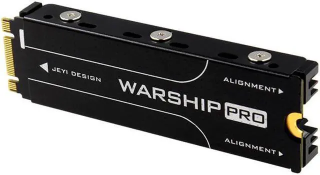 Alt view image 3 of 6 - JEYI M.2 NVMe SSD Heatsink for SM951 SM961 950PRO XP9410 M.2 SSD Cooling Heatsink Dustproof Cooling Metal Sheet Thermal Pad Black