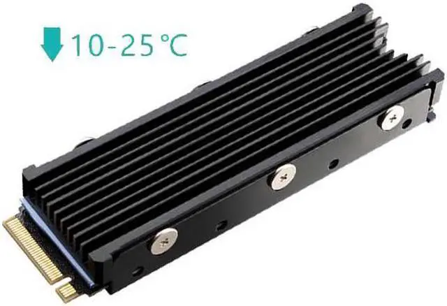 Main image of JEYI M.2 NVMe SSD Heatsink for SM951 SM961 950PRO XP9410 M.2 SSD Cooling Heatsink Dustproof Cooling Metal Sheet Thermal Pad Black