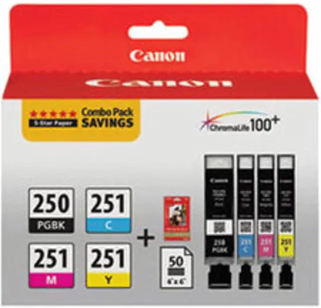 Main image of Canon PGI-250/CLI-251 Ink/Paper Combo Pack Ink