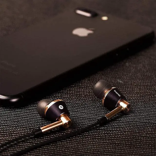 Alt view image 7 of 7 - 1MORE Triple Driver In-Ear Earphones Hi-Res Headphones with High Resolution, Bass Driven Sound, MEMS Mic, In-Line Remote, High Fidelity for Smartphones/PC/Tablet - Gold