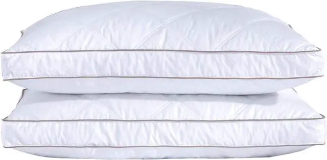 Main image of ? Goose Feathers and Down Pillow for Sleeping Gusseted Bed Hotel Collection Pillows King Set of 2