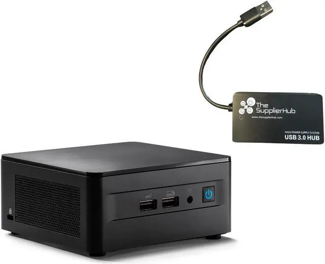 Alt view image 6 of 12 - Intel NUC 12 Pro, Newest 12th Gen Core i5-1240P, Barebone, Intel Iris Xe Graphics 8K, WiFi 6E, Vesa Mounting Bracket