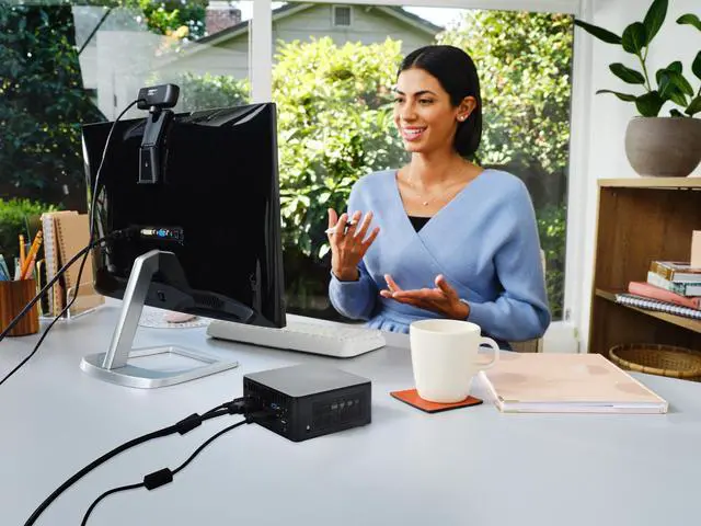 Alt view image 12 of 12 - Intel NUC 12 Pro, Newest 12th Gen Core i5-1240P, Barebone, Intel Iris Xe Graphics 8K, WiFi 6E, Vesa Mounting Bracket
