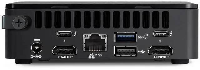 Alt view image 2 of 6 - ASUS NUC 13 Pro Slim Barebone Mini PC  Intel Core i5-1350P vPro, Dual HDMI, Thunderbolt 4, Wi-Fi 6E, 2.5GbE LAN  RNUC13L5KV500000I