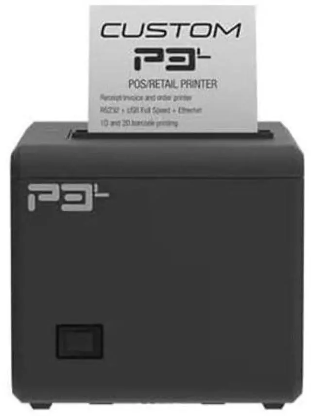 Main image of Custom America P3L Thermal Receipt Printer | USB, Serial & Ethernet | 200mm/s High-Speed | 203 dpi | Auto Cutter | 80/58mm Paper | Windows, Linux, Android, iOS Compatible