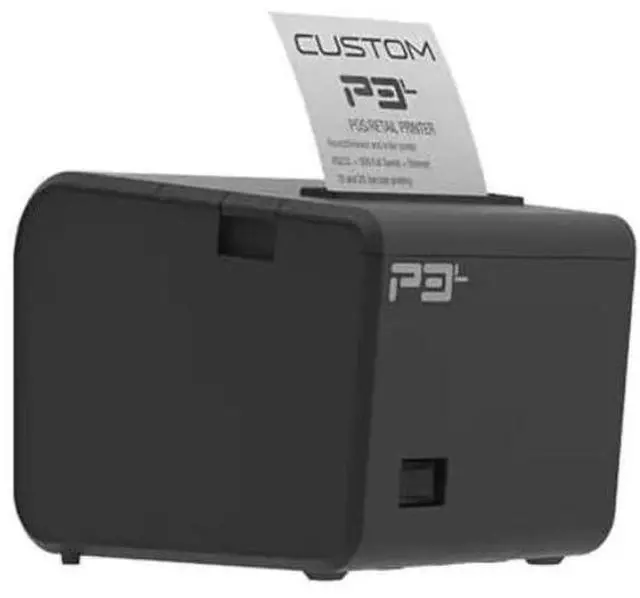 Alt view image 3 of 5 - Custom America P3L Thermal Receipt Printer | USB, Serial & Ethernet | 200mm/s High-Speed | 203 dpi | Auto Cutter | 80/58mm Paper | Windows, Linux, Android, iOS Compatible