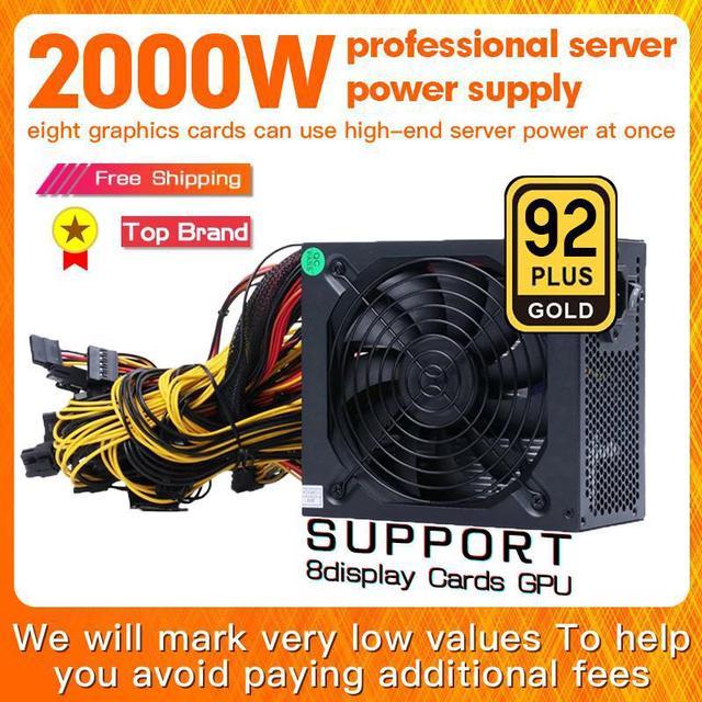 GPU Mining Power Supply 2000W PSU for 8 GPU ETH Rig Ethereum Miner