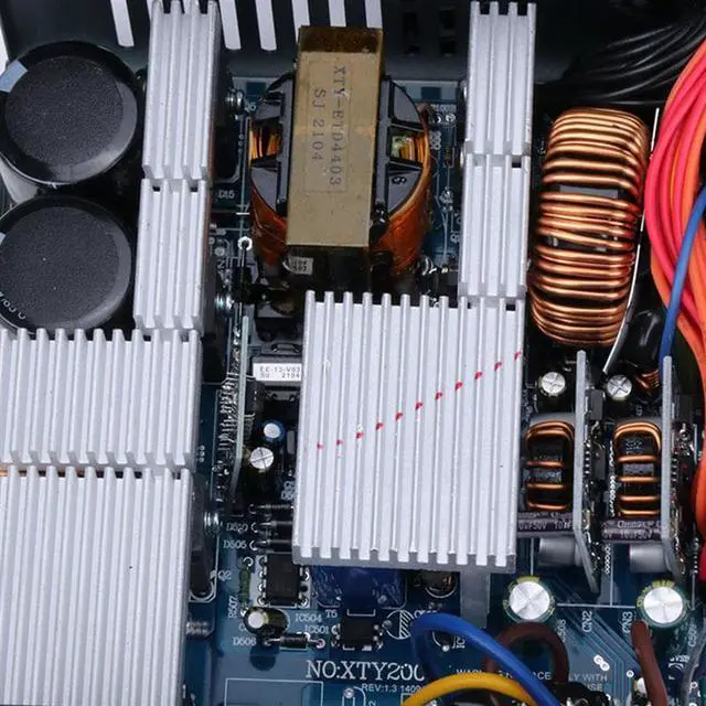 Alt view image 5 of 7 - GPU Mining Power Supply 2000W PSU for 8 GPU ETH Rig Ethereum Miner 80 Plus Gold Designed for US Voltage 110V Mining ETH PSU Max Support 8 Graphics