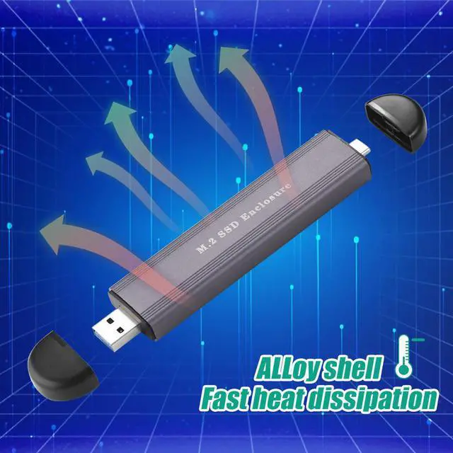 Alt view image 6 of 7 - Manufacturer Custom Nvme Hard-Disk Case Cartridge USB3.1 Type-C SSD Enclosure