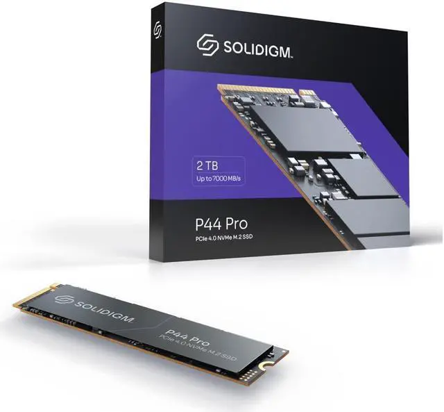 Alt view image 2 of 2 - Solidigm P44 Pro 2TB M.2 2280 PCIe 4.0 NVMe Gen4 Gaming TLC Internal Solid State Drive (SSD) SSDPFKKW020X7X1