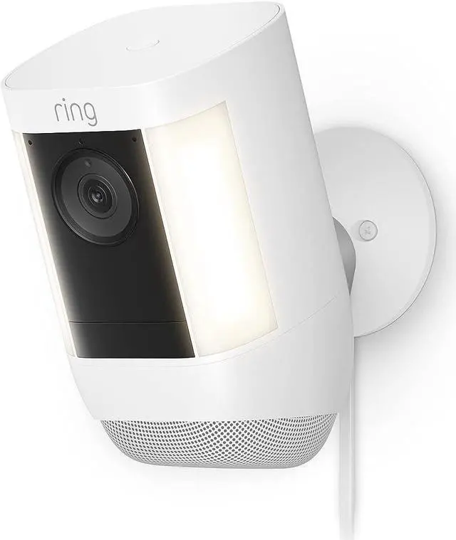 Main image of Ring Spotlight Cam Pro Plug-In, 2-Way Talk, Night Vision, Security Siren- White